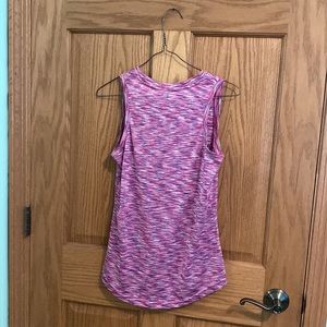 Pink multicolored athletic tank top!